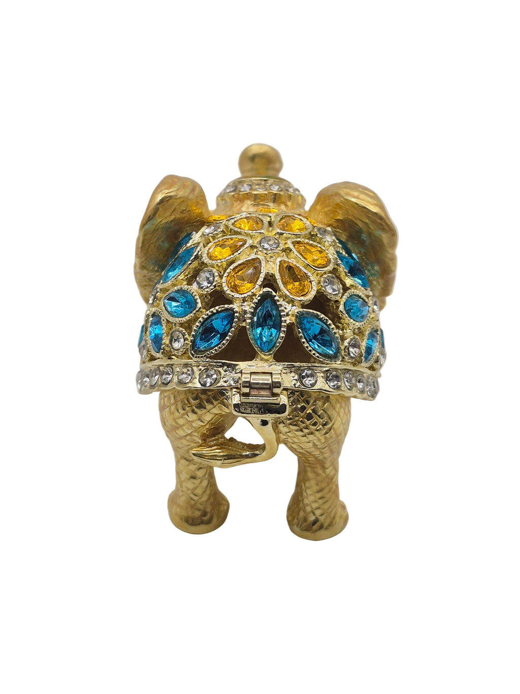 Elephant trinket dish with white background 