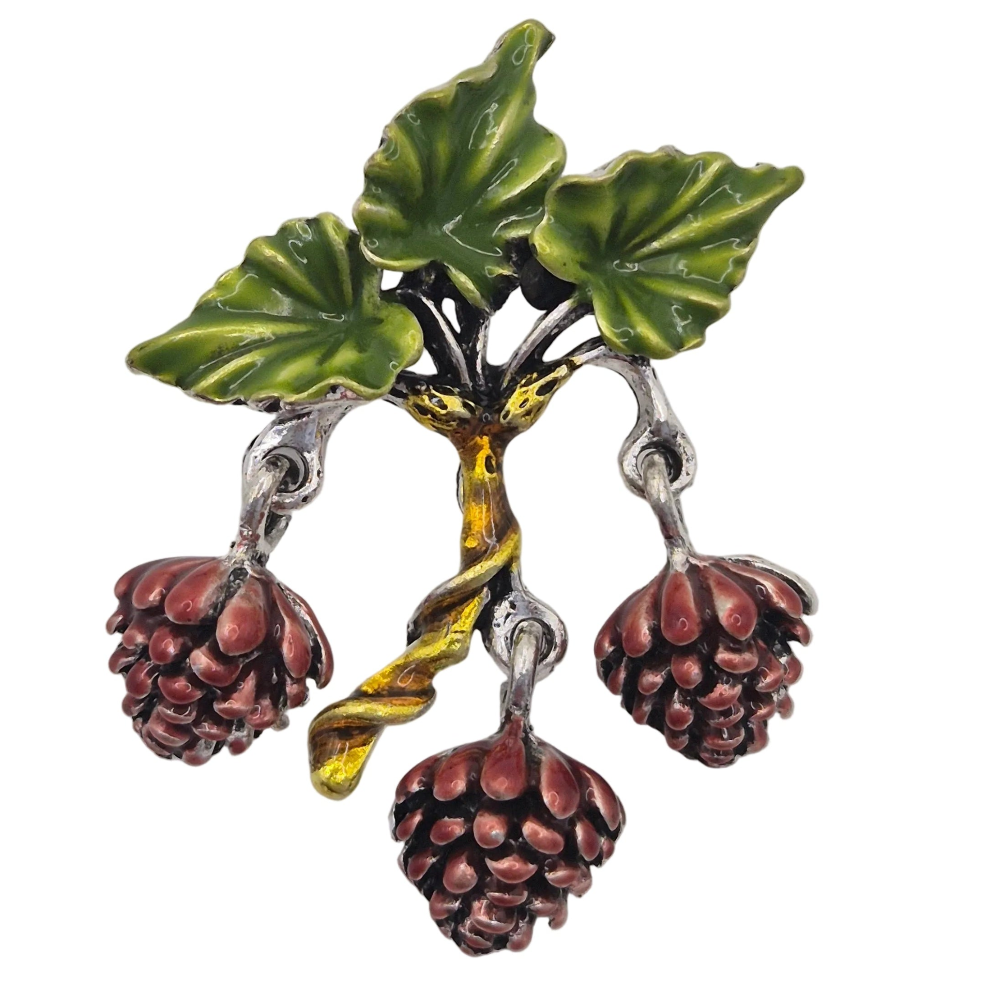 Pendant Pinecone Branch Brooch