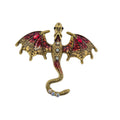 Red and Gold Dragon Brooch