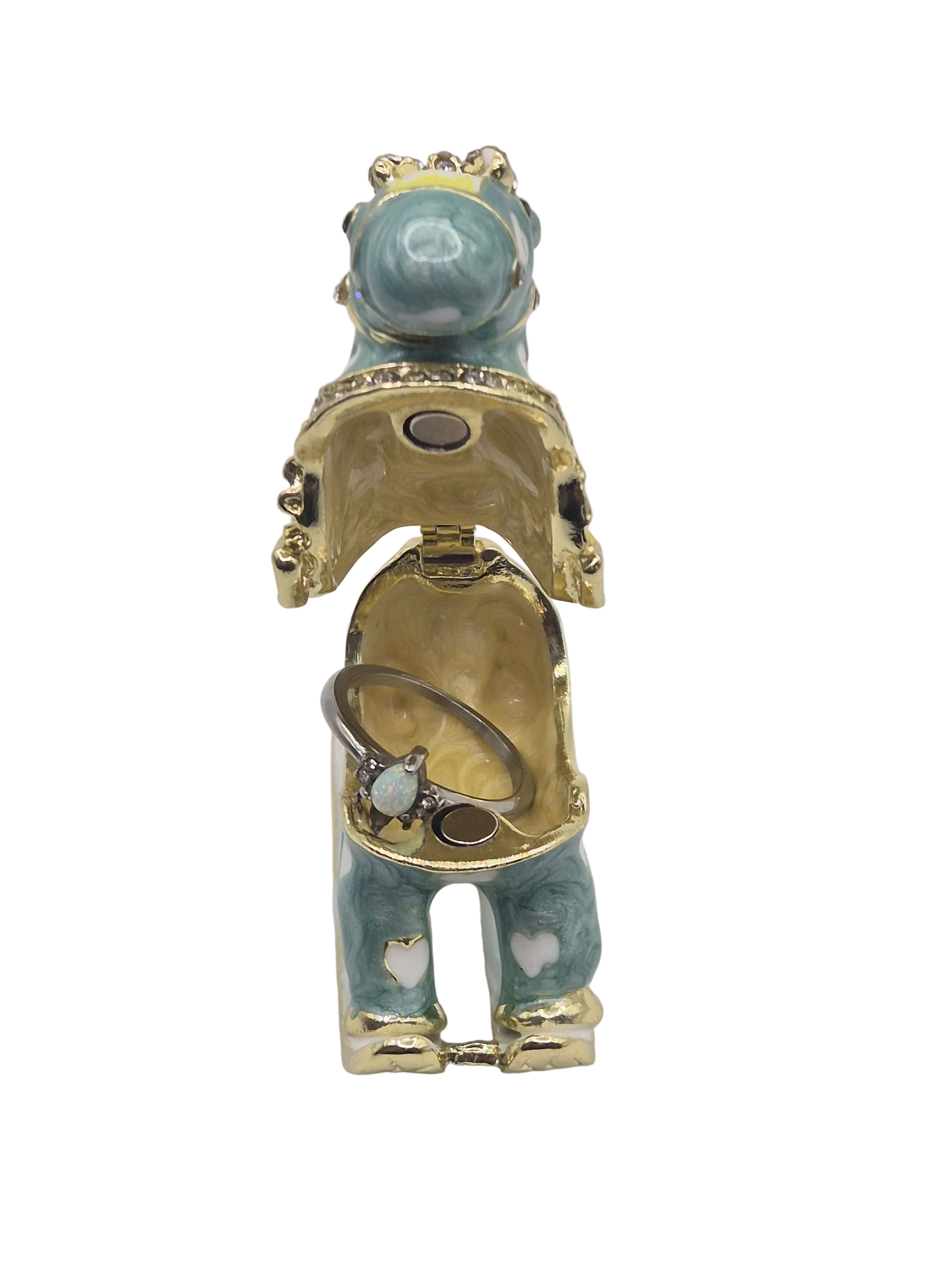ceramic rocking horse trinket storage pot