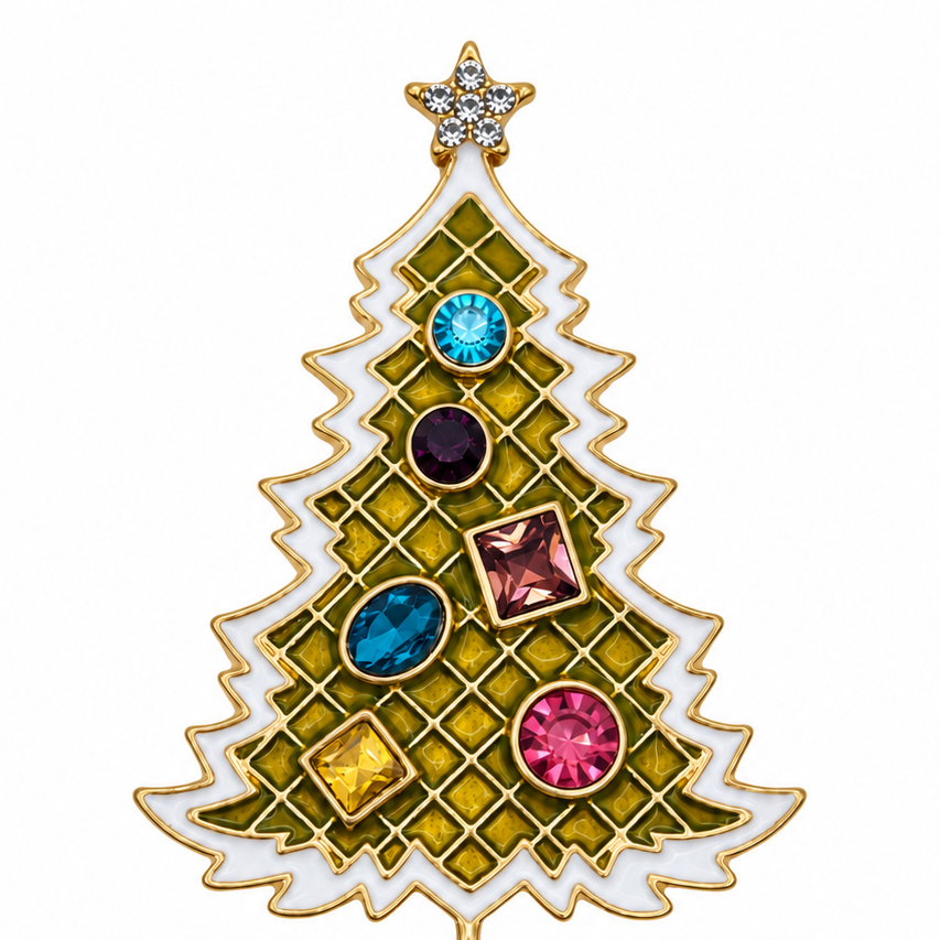Christmas Tree Brooch