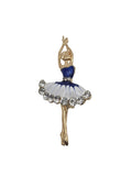 dancing figure brooch with rhinestone detail