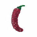 red rhinestone chilli pepper brooch