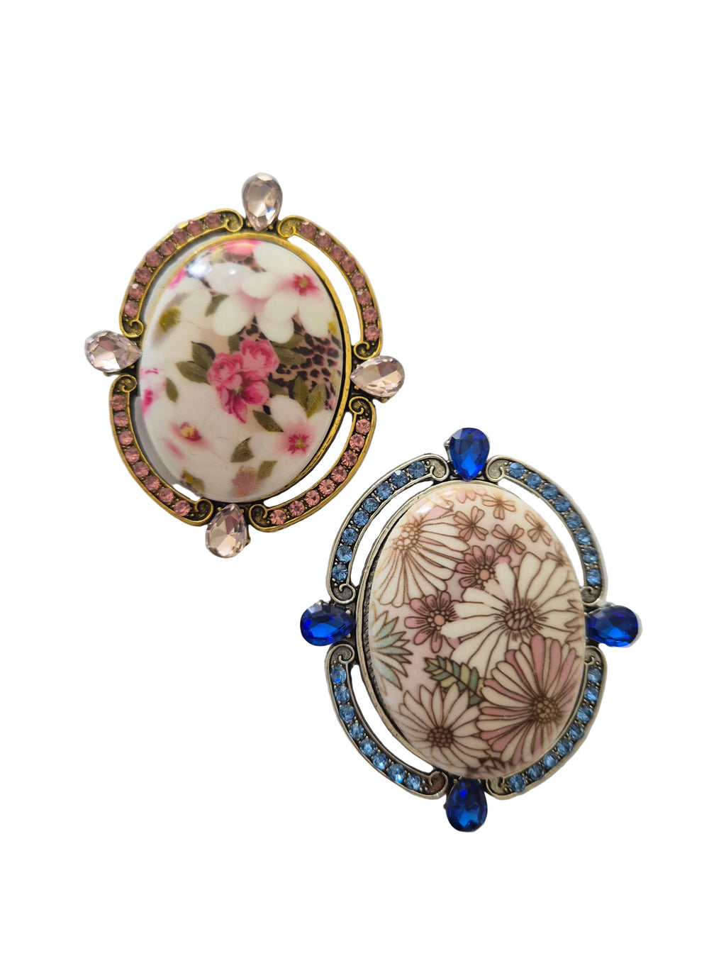 Floral vintage inspired brooch 