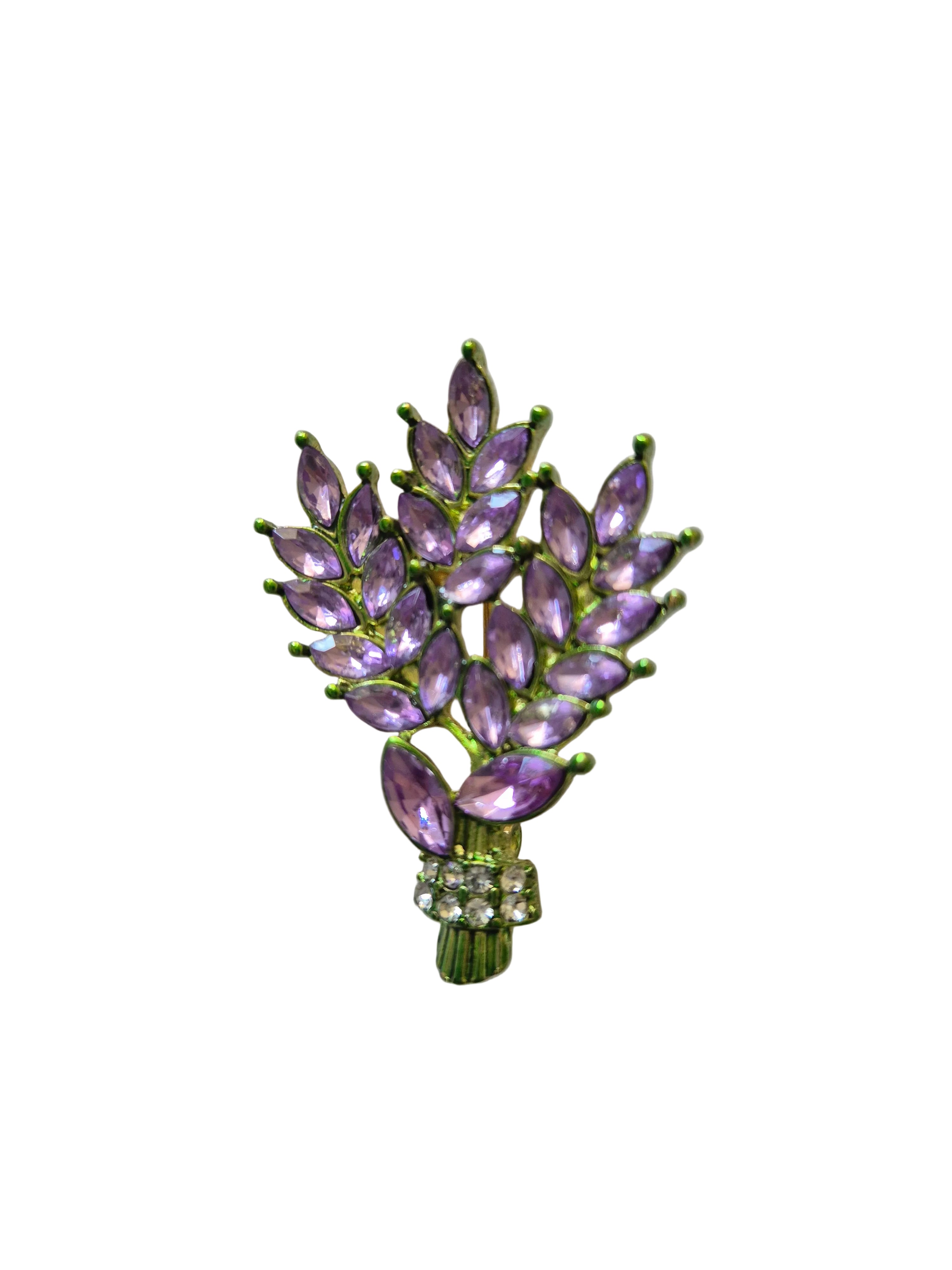 Brooch lavender bouquet