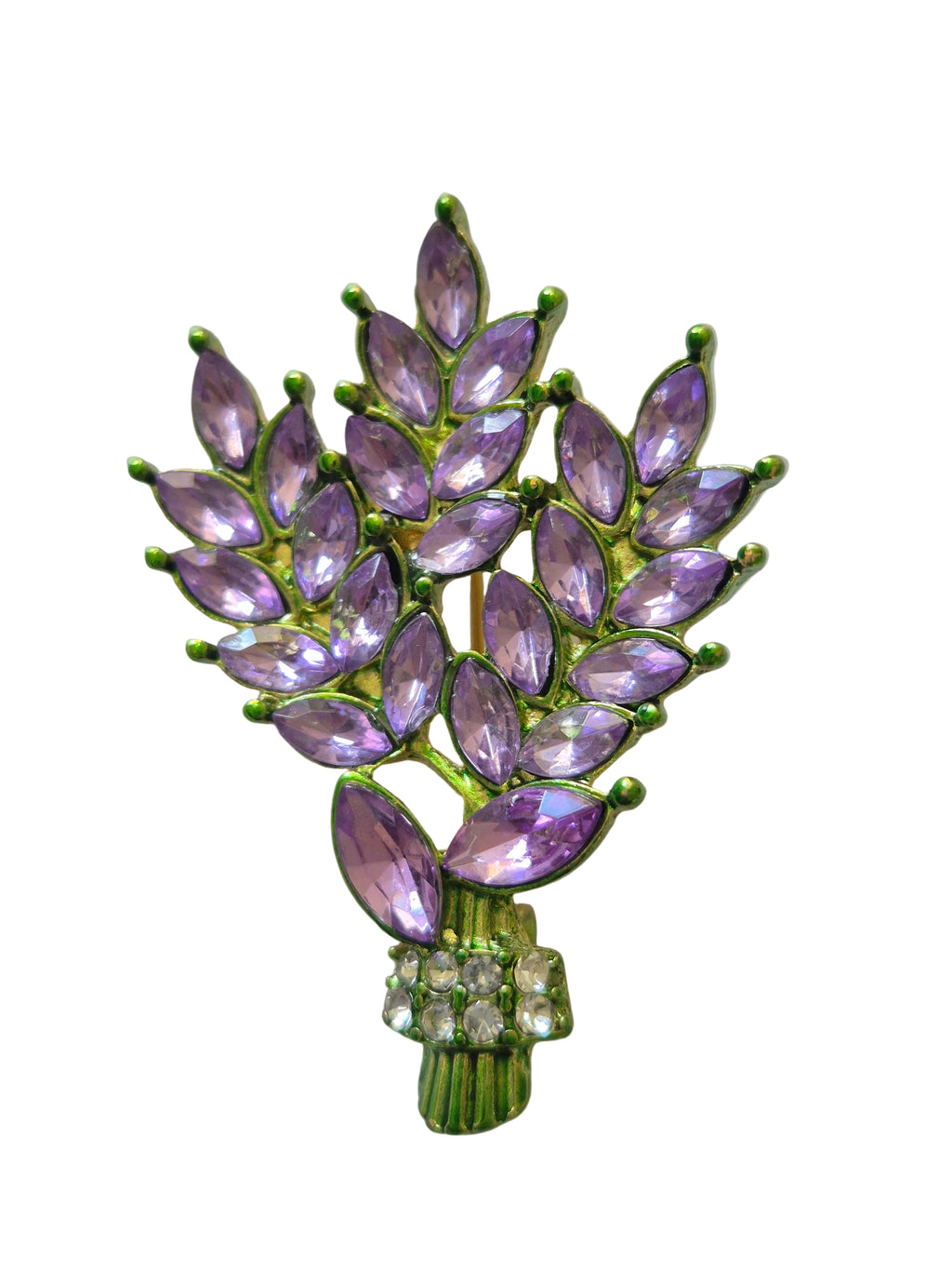 lavender bouquet brooch