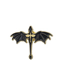 Black and gold dragon brooch